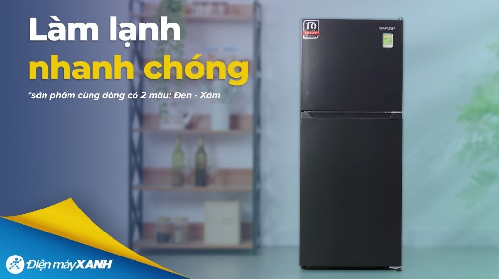 Tủ lạnh Sharp Inverter 181 lít  SJ-X198V-SL