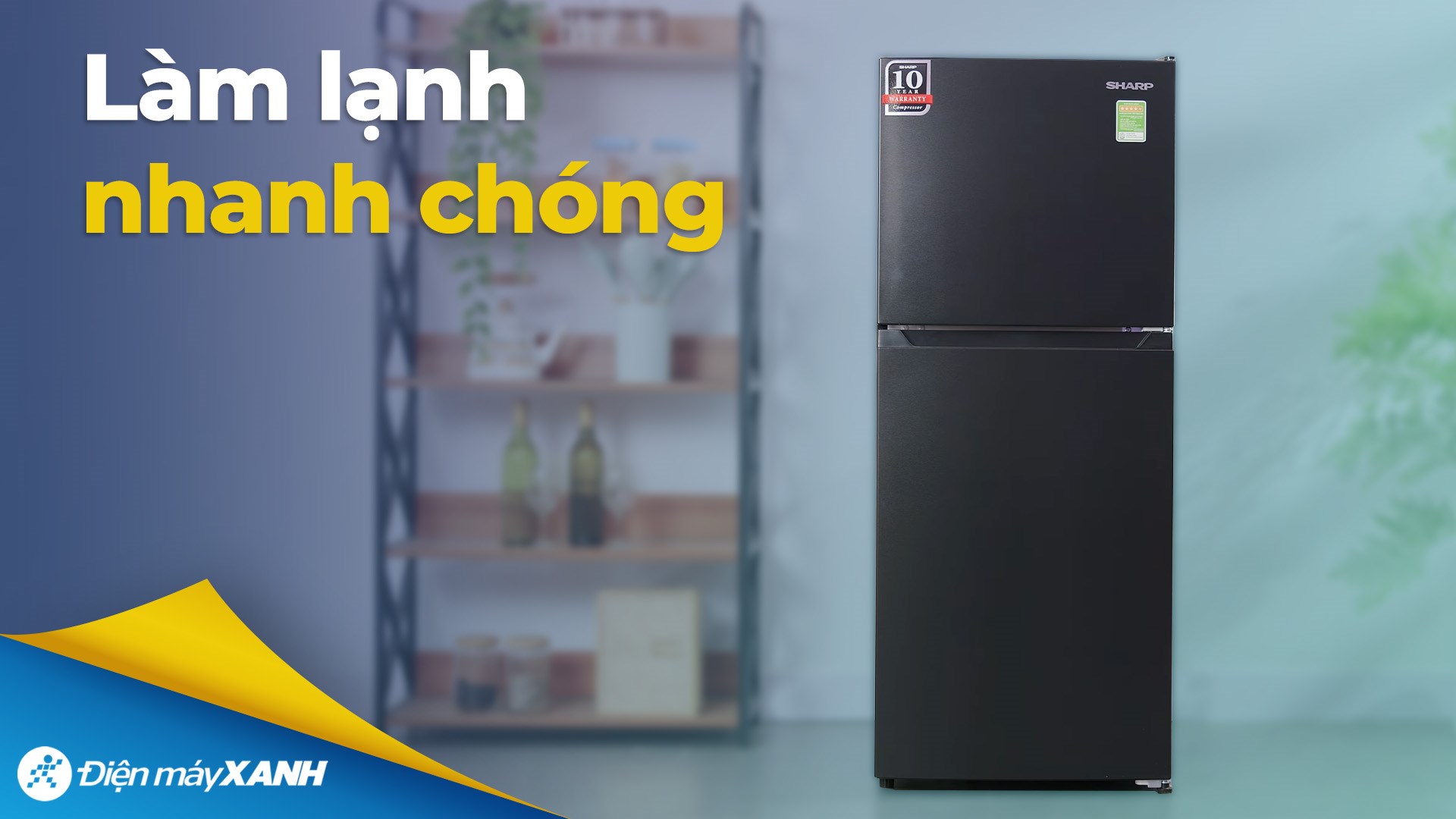 Tủ lạnh Sharp Inverter 181 lít SJ-X198V-DG