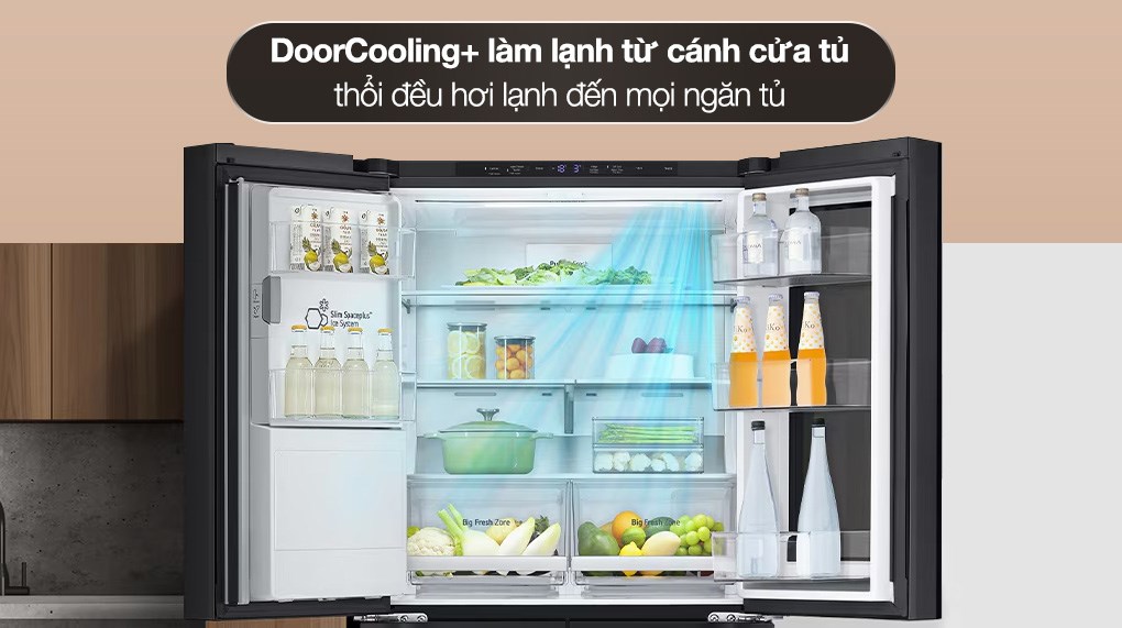 Tủ lạnh LG Inverter 508 lít Multi Door InstaView LFI50BLMAI