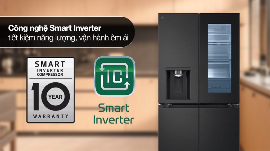 Tủ lạnh LG Inverter 508 lít Multi Door InstaView LFI50BLMAI