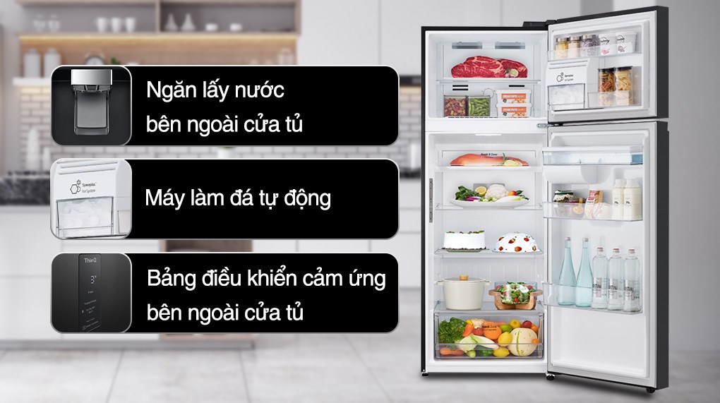 Tủ lạnh LG Inverter 459 lít LTD46BLMA