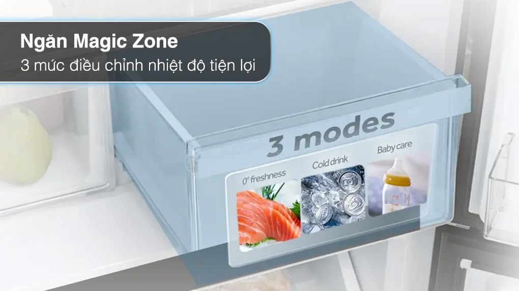 Tủ lạnh Aqua Inverter 469 lít Multi Door AQR-M536XA(WGB)