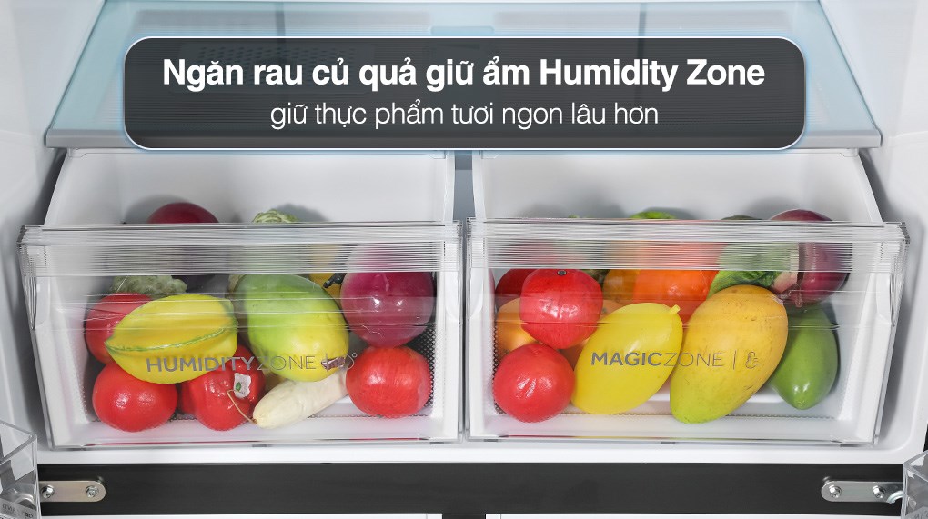 Tủ lạnh Aqua Inverter 469 lít Multi Door AQR-M536XA(WGB)