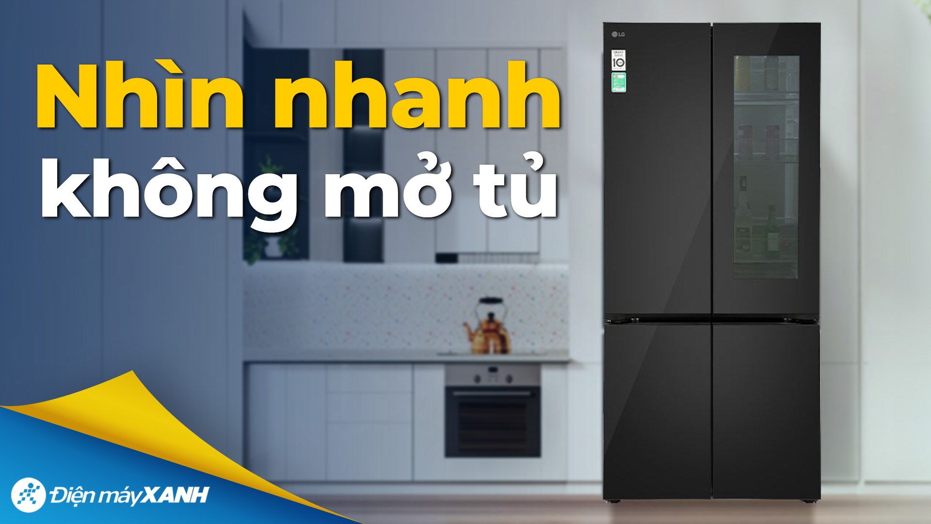 Tủ lạnh LG Inverter 617 lít Multi Door InstaView LFB61BLGAI