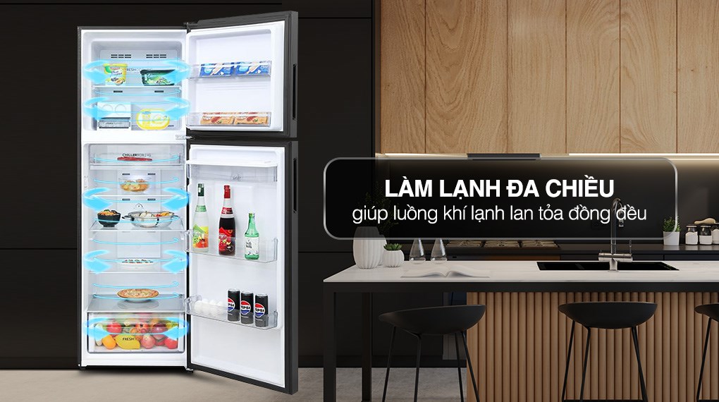 Tủ lạnh Aqua Inverter 358 lít AQR-T410FA(WGB)