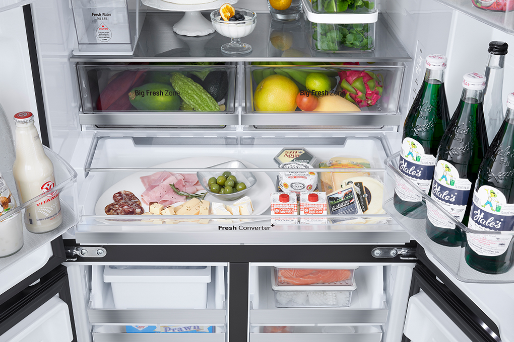 Tủ lạnh LG Inverter 607 lít Multi Door LFD61BLGA Màu Đen