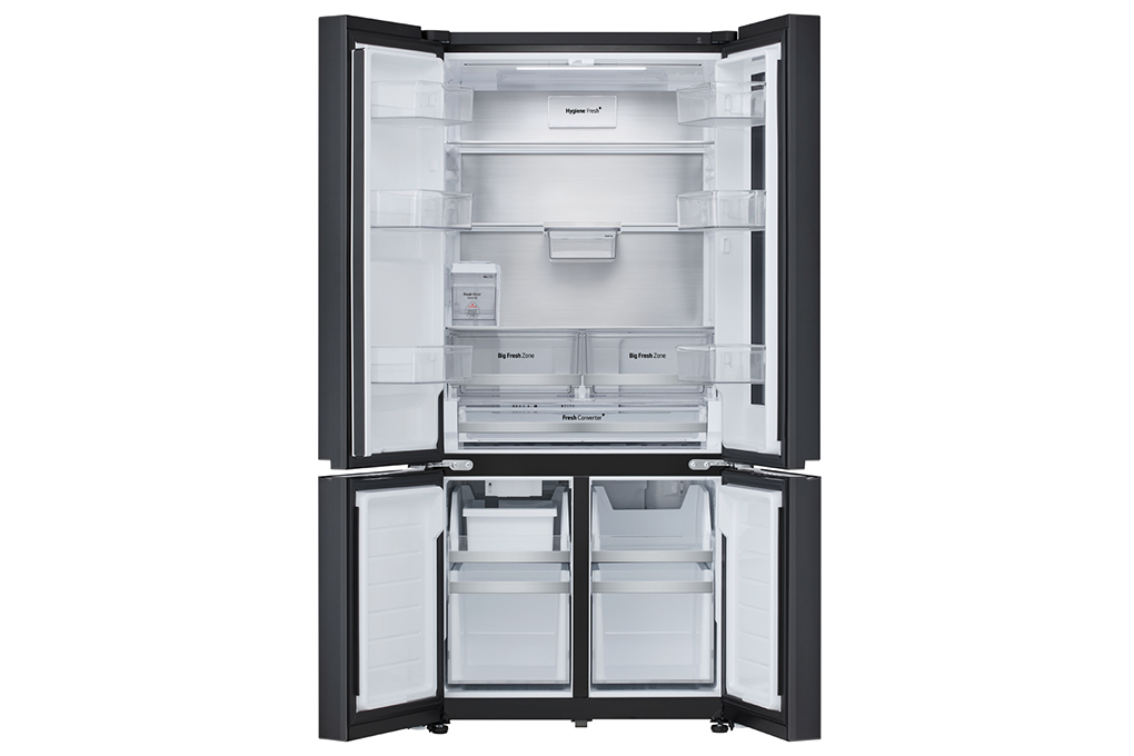 Tủ lạnh LG Inverter 612 lít Multi Door InstaView LFD61BLGAI Màu Đen