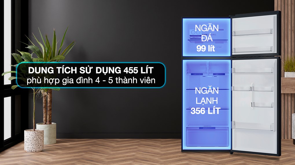 Tủ lạnh Aqua Inverter 455 lít AQR-T518FA(SL)