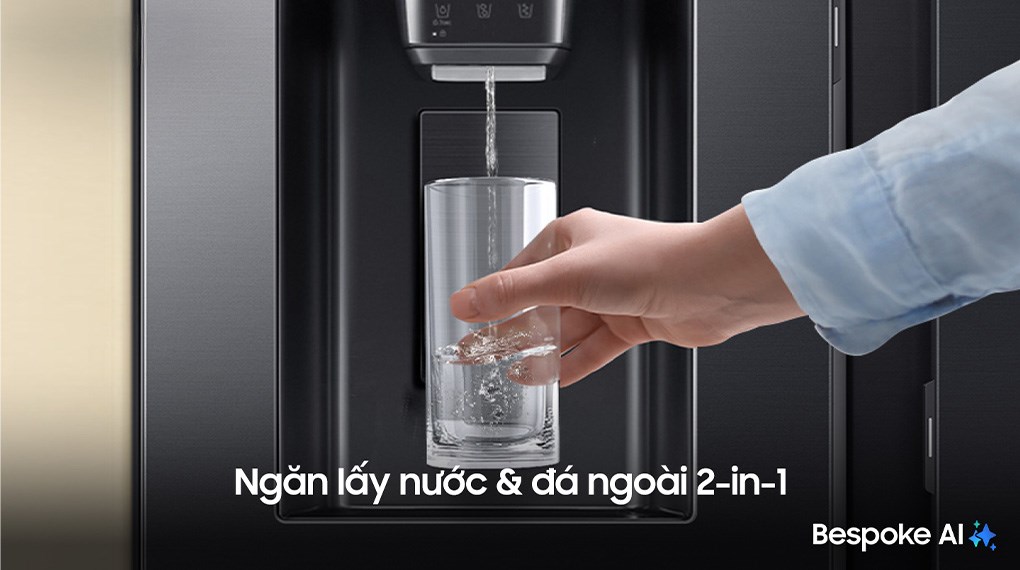 Tủ lạnh Samsung Inverter 635 lít Side By Side RS70F65K2FSV