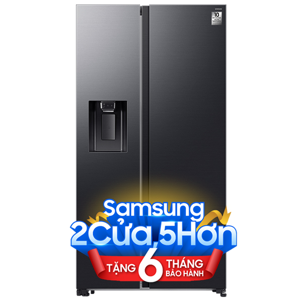 Tủ lạnh Samsung Inverter 635 lít Side By Side RS70F65K2FSV