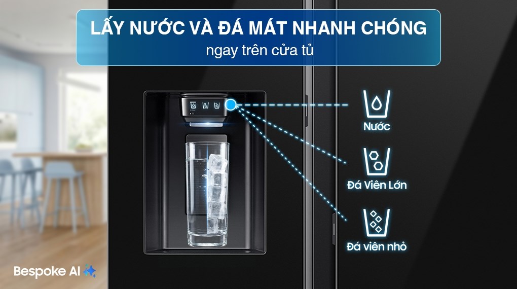 Tủ lạnh Samsung Inverter 634 lít Side By Side RS80F65J2BSV