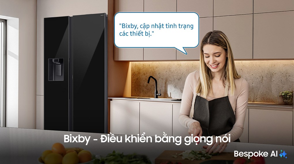 Tủ lạnh Samsung Inverter 634 lít Side By Side RS80F65J2BSV