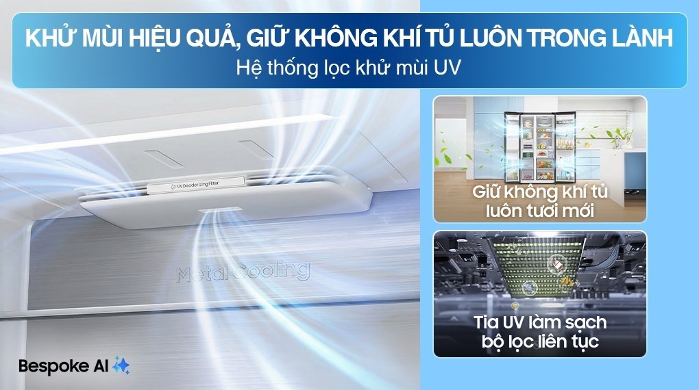 Tủ lạnh Samsung Inverter 634 lít Side By Side RS80F65J2BSV