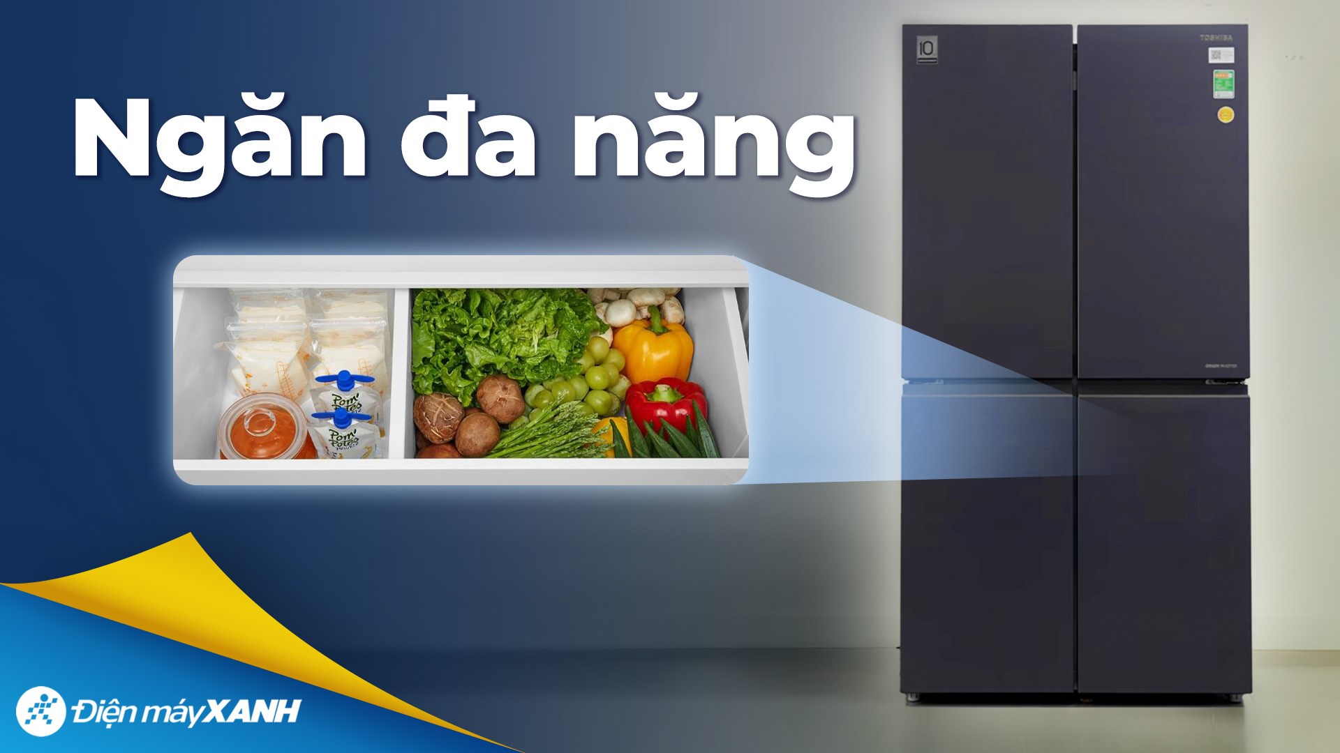 Tủ lạnh Toshiba Inverter 711 lít Multi Door GR-RF900WI-PMV(06)-MG