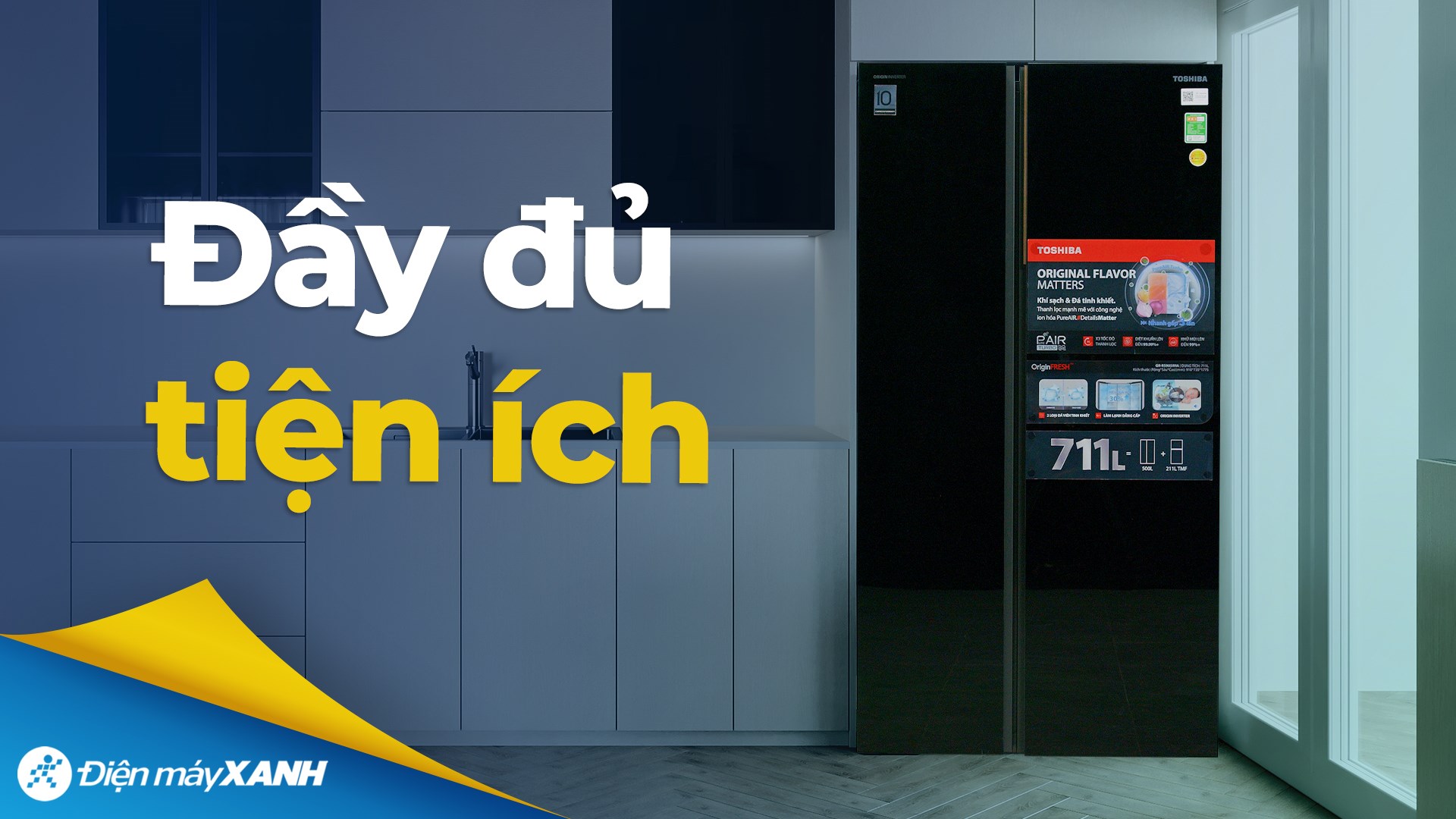 Tủ lạnh Toshiba Inverter 711 lít Side By Side GR-RS905WIA-PGV(22)-XK