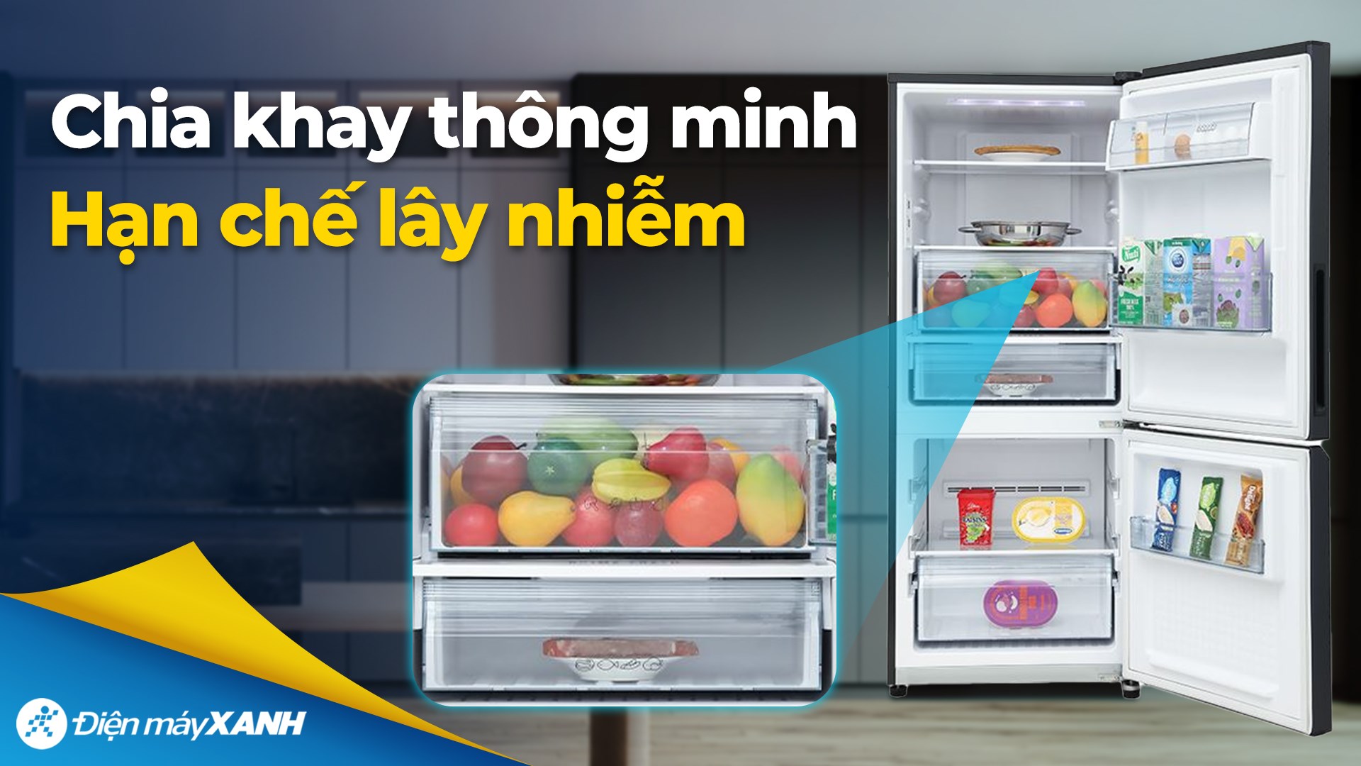 Tủ lạnh Panasonic Inverter 251 lít NR-SP275CPAV