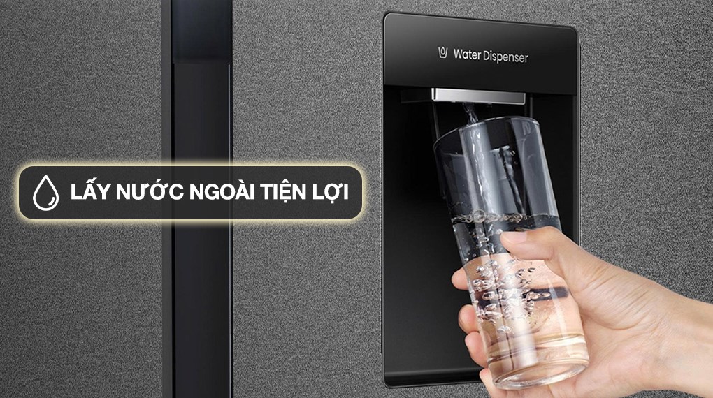 Tủ lạnh Hisense Inverter 550 lít Side By Side RS708N4EBND