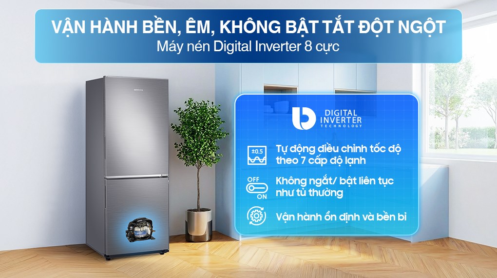 Tủ lạnh Samsung Inverter 280 lít RB27N4020S9/SV