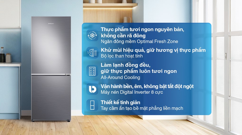 Tủ lạnh Samsung Inverter 280 lít RB27N4020S9/SV