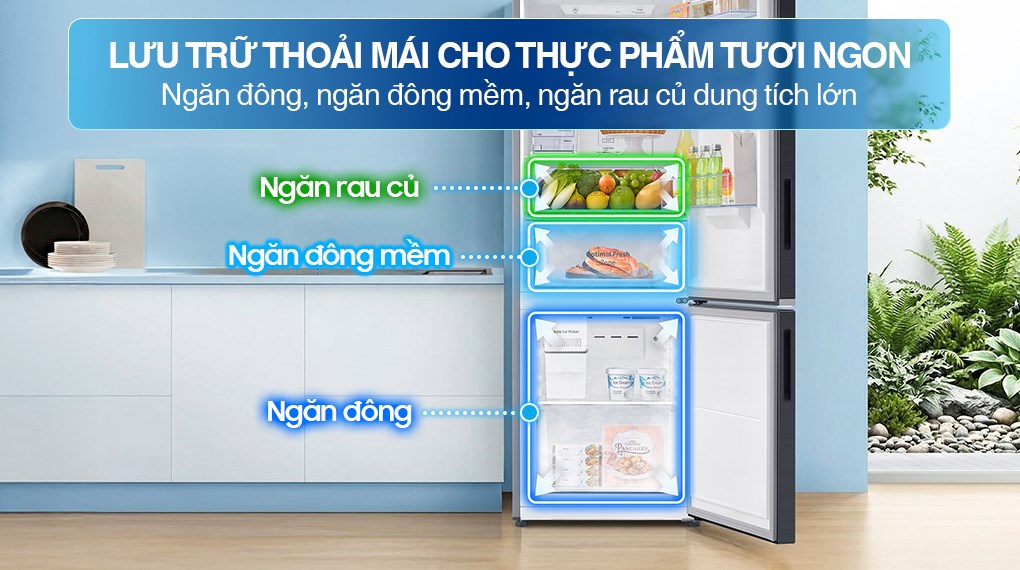 Tủ lạnh Samsung Inverter 307 lít RB30N4190B1/SV