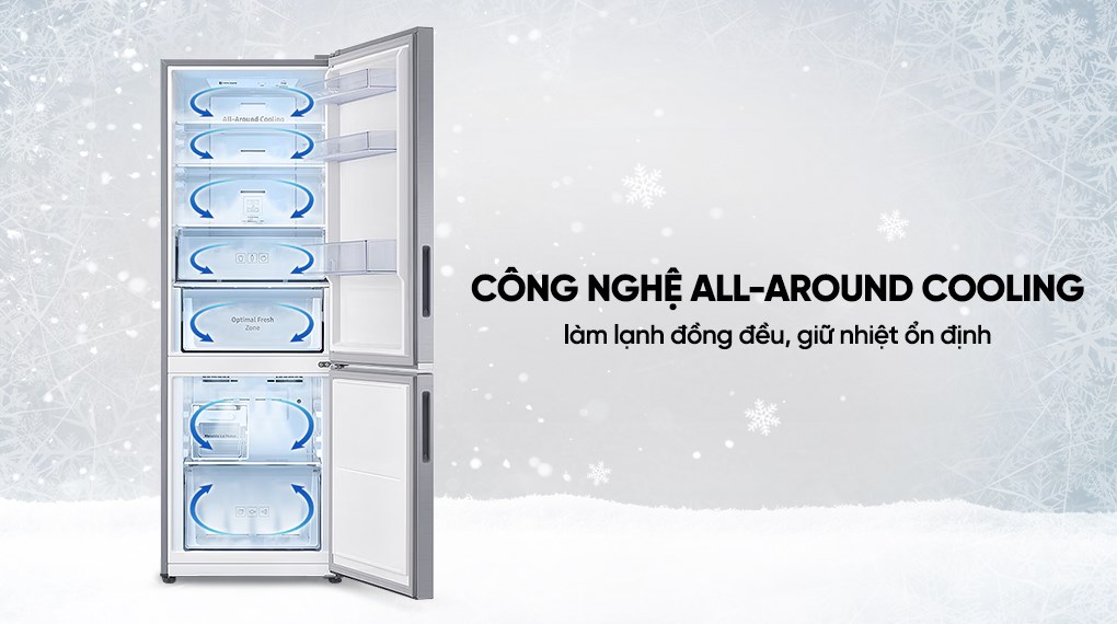 Tủ lạnh Samsung Inverter 307 lít RB30N4190S9/SV