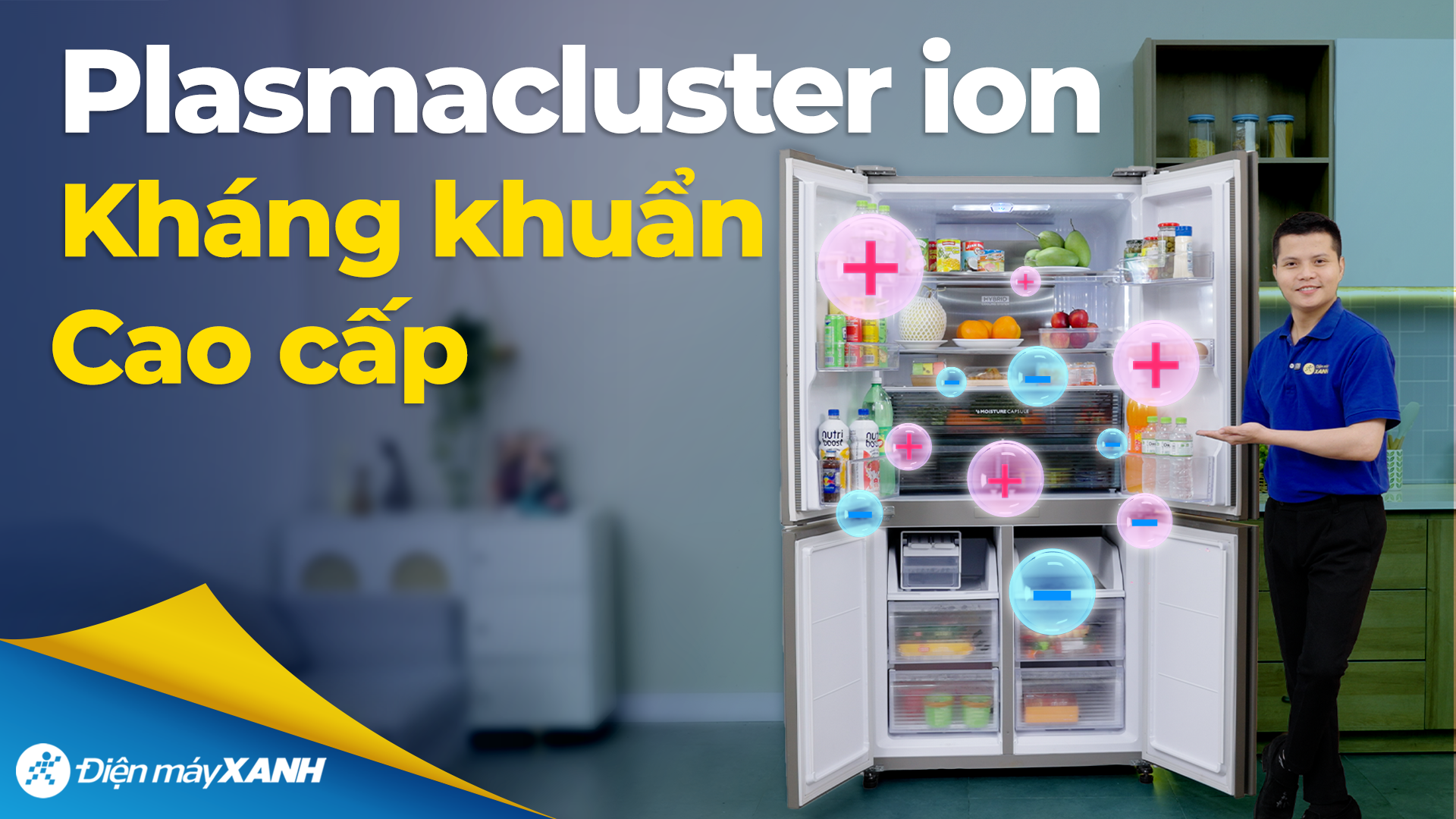 Tủ lạnh Sharp Inverter 572 lít Multi Door SJ-FXP650VG-SL