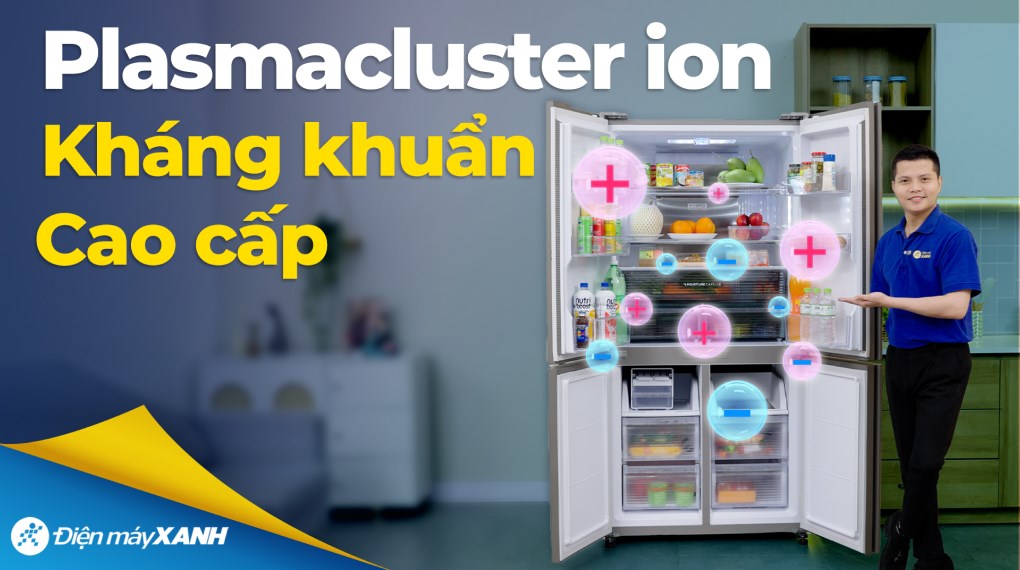 Tủ lạnh Sharp Inverter 572 lít Multi Door SJ-FXP650VG-SL