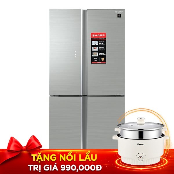 Sharp Inverter 572 lít SJ-FXP650VG-SL