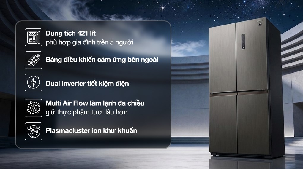 Ax88Win Com Link đăng ký tài khoản Sharp Multi Door inverter 421 lít SJ-FXP510V-MG và những tính năng mà bạn chưa biết khi sử dụng tủ lạnh