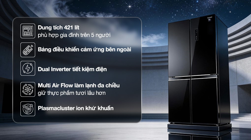 Ax88Win Com Link đăng ký tài khoản Sharp Multi Door inverter 421 lít SJ-FXP510VG-BK lựa chọn hoàn hảo cho Ax88com kho game đa dạng hiện đại Ax88Win Com Link đăng ký tài khoản Sharp Inverter Multi Door 421 lít SJ-FXP510VG-BK