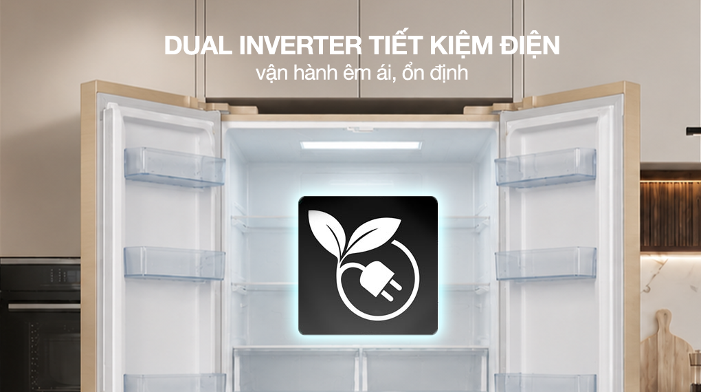 Tủ lạnh Sharp Inverter Multi Door 421 lít SJ-FXP510VG-CH
