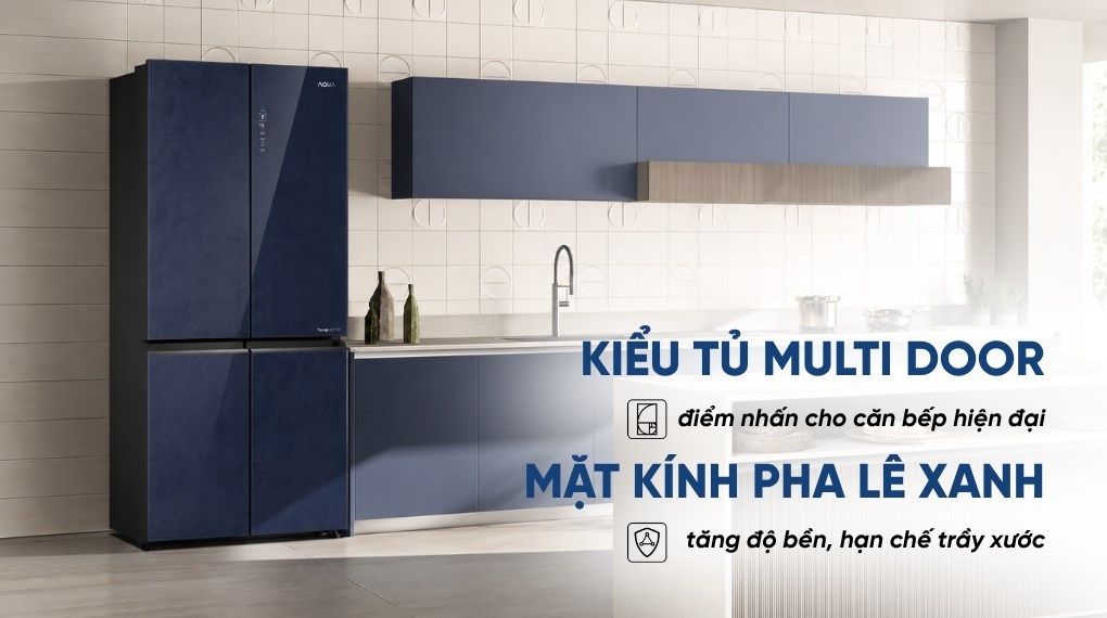 Tủ lạnh Aqua Inverter 522 lít Multi Door AQR-MA600XA(KGL)U1