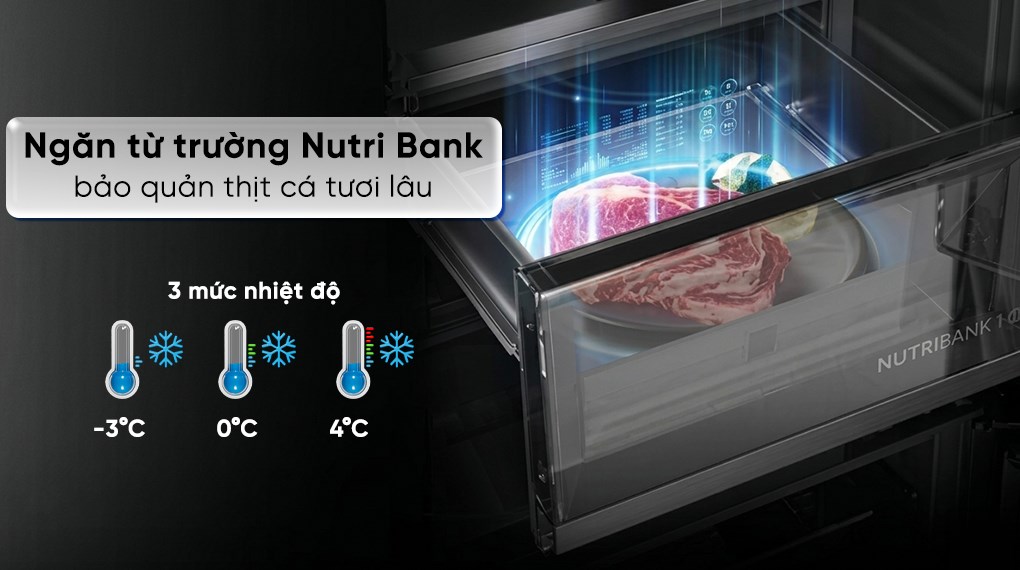 Tủ lạnh Haier Inverter 578 lít Multi Door HM720AGWVNU1