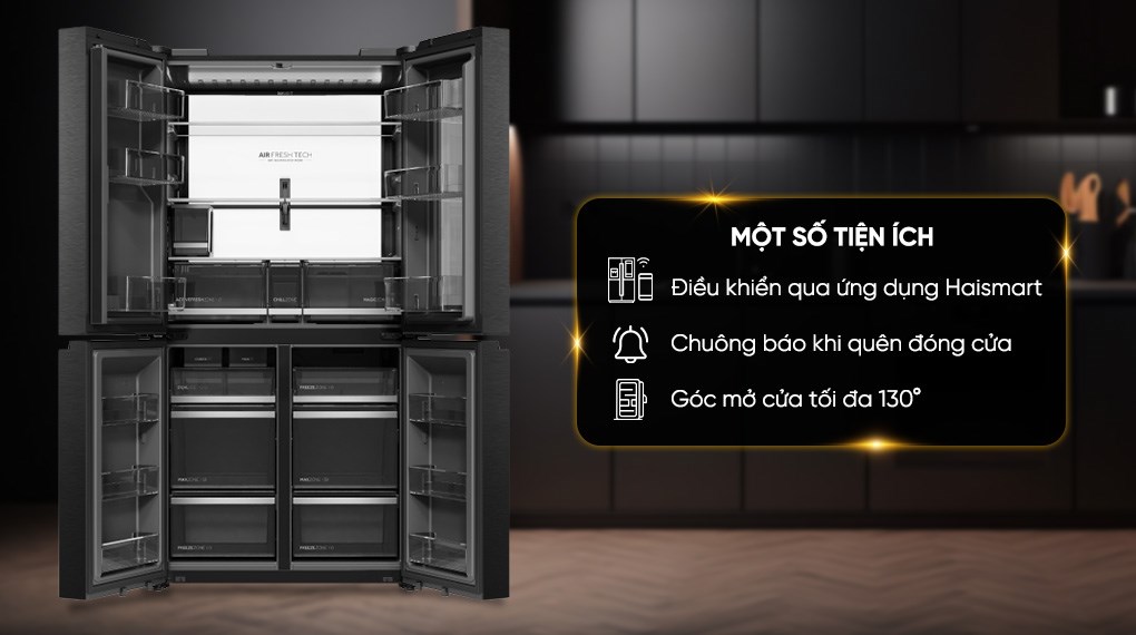 Tủ lạnh Haier Inverter 716 lít Multi Door HM829ASWMBVNU1