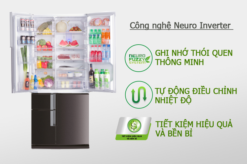 Tủ lạnh Mitsubishi Electric 605 lít MR-Z65W
