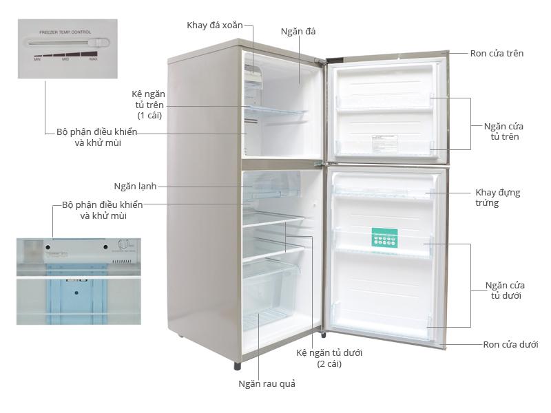 Tủ lạnh Toshiba GR-K21VUB 188 lít