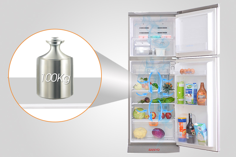 Sanyo SR-U205PN trang bị khay kính chịu lực