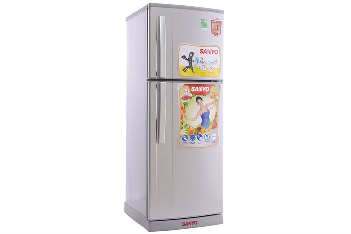 Tủ lạnh Sanyo 165 lít SR-S185PN Màu Bạc