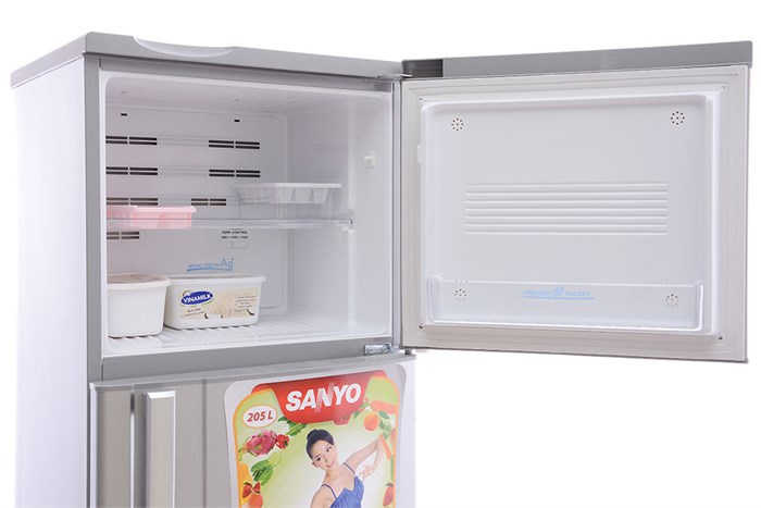 Tủ lạnh Sanyo 165 lít SR-S185PN Màu Bạc