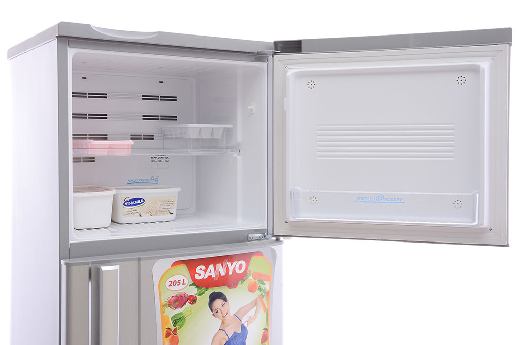Tủ lạnh Sanyo 165 lít SR-S185PN Màu Bạc