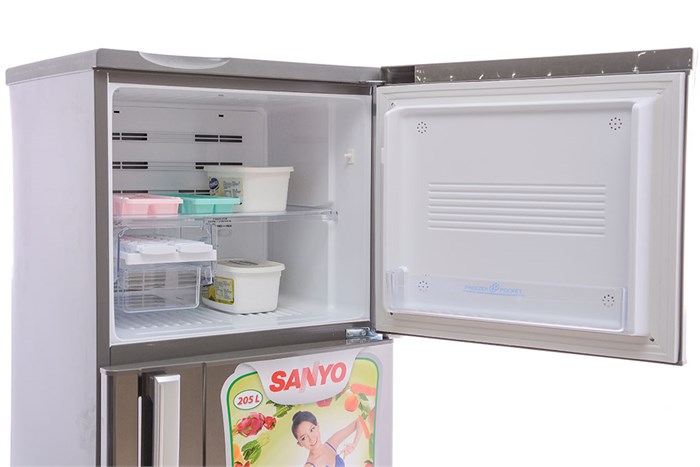 Tủ lạnh Sanyo 186 lít SR-P205PN Màu Trắng - Bạc