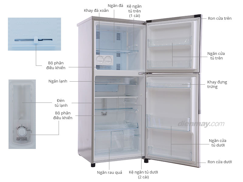 Tủ lạnh Panasonic NR-BK265SNVN 262 lít