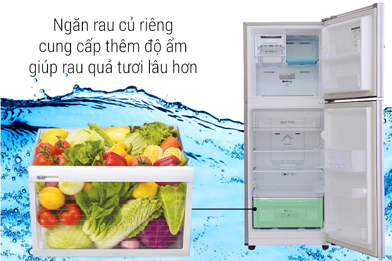 Ngăn rau củ riêng