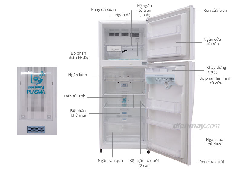 Thông số kỹ thuật Tủ lạnh LG GR-S362PG 306 lít