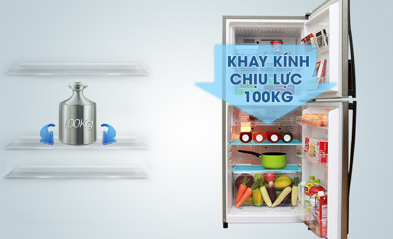 Khay kệ bằng kính chịu lực lên đến 100 kg