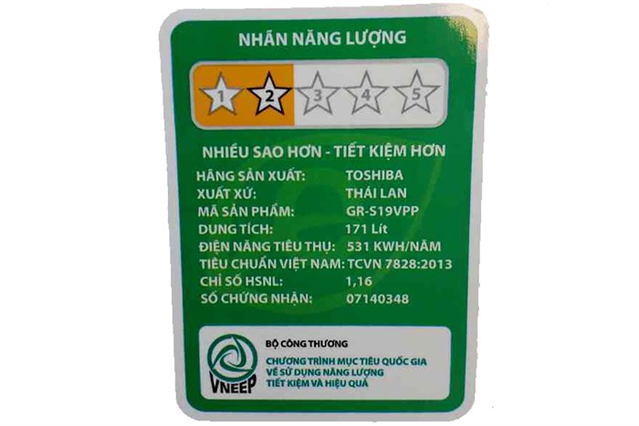 Tủ lạnh Toshiba 171 lít GR-S19VPP Màu Bạc