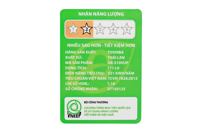 Tủ lạnh Toshiba 171 lít GR-S19VUP (TS) Màu Bạc Inox