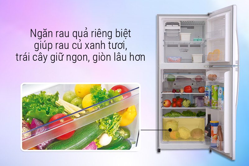 Ngăn rau riêng biệt