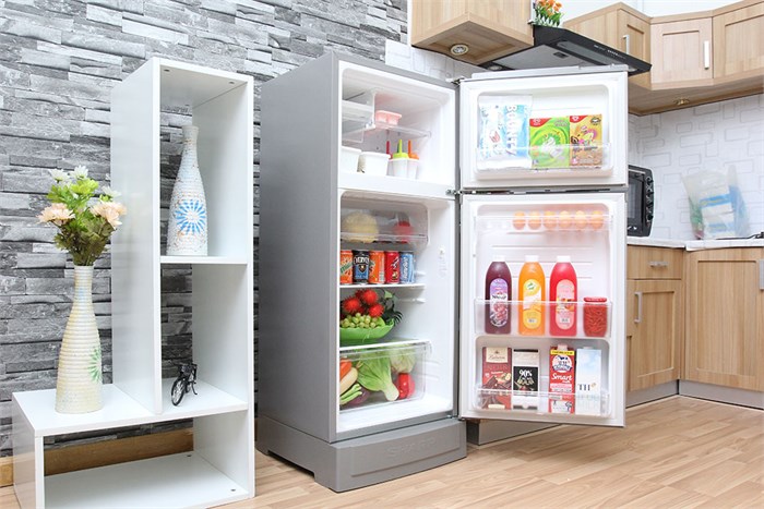 Tủ lạnh Sharp SJ-166S 165 lít Màu Bạc