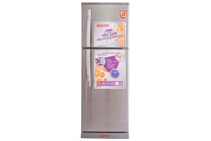 Tủ lạnh Sanyo 207 lít SR-U21MN Màu Inox